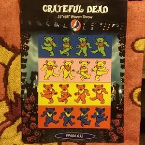 Brand new grateful dead woven throw blanket